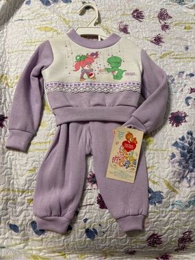 Vintage Care Bear Cousins Lilac Two-Piece Outfit by “dobie”
